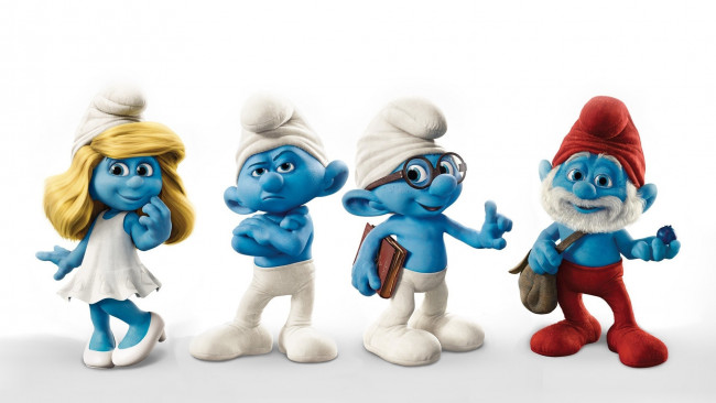Обои картинки фото мультфильмы, the, smurfs, , 2
