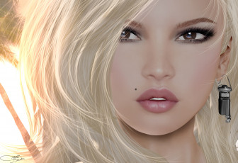 Картинка 3д+графика портрет+ portraits лицо