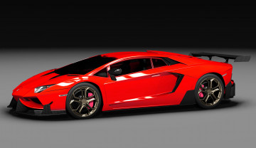 Картинка 2014+lamborghini+aventador+lp700-4+edizione+gt+ dmc автомобили 3д lamborghini тюнинг красный