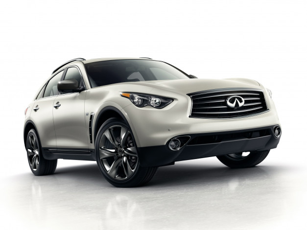 Обои картинки фото автомобили, infiniti, 2014г, светлый, s51, 3-7, qx70s