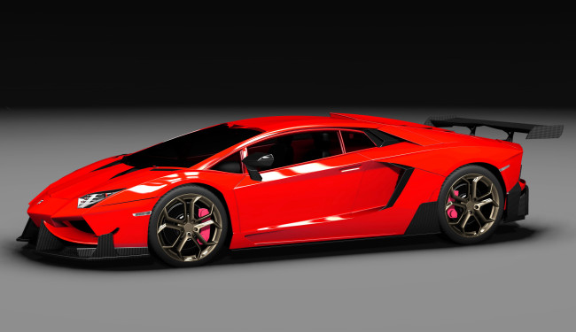 Обои картинки фото 2014 lamborghini aventador lp700-4 edizione gt , dmc, автомобили, 3д, lamborghini, тюнинг, красный