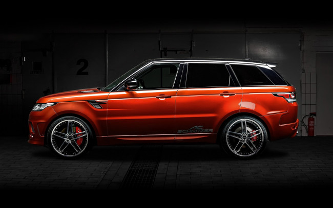 Обои картинки фото автомобили, range rover, orange, rover, range