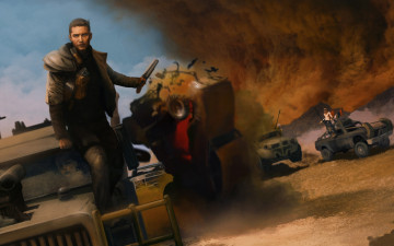 Картинка рисованное кино tom hardy безумный макс дорога ярости max rockatansky mad art фильм fury road