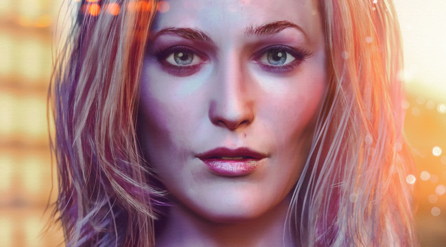 Обои картинки фото рисованное, люди, девушка, лицо, губы, глаза