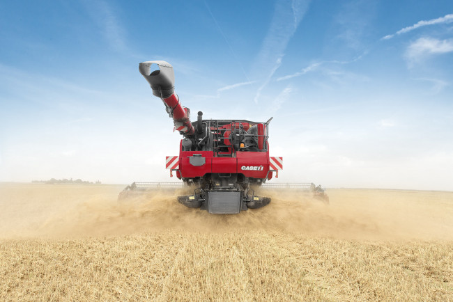 Обои картинки фото техника, комбайны, поле, уборочная, комбайн