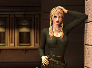 Картинка 3д+графика люди+ people девушка фон взгляд