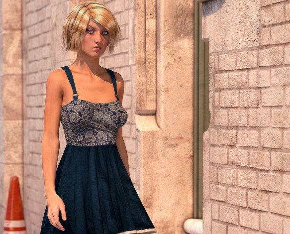 Обои картинки фото 3д графика, люди , people, фон, взгляд, девушка