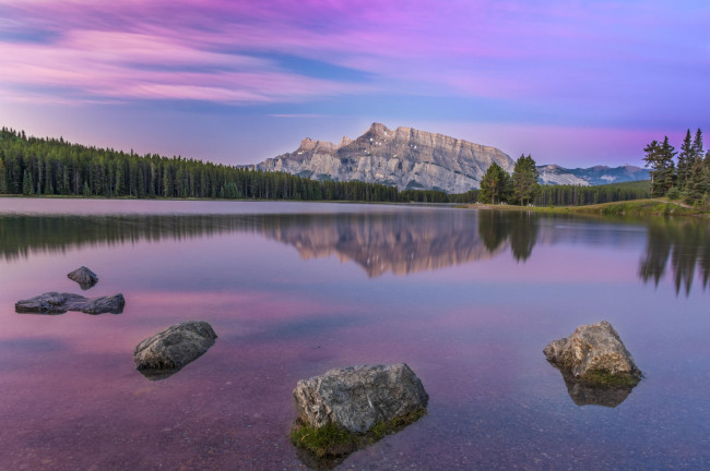 Обои картинки фото природа, реки, озера, гора, берег, деревья, лес, горы, озеро