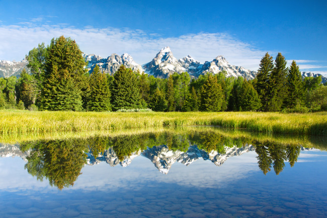 Обои картинки фото природа, реки, озера, горы, лес, река