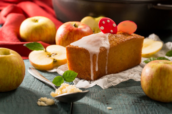 Картинка еда пирожные +кексы +печенье яблоки выпечка кекс