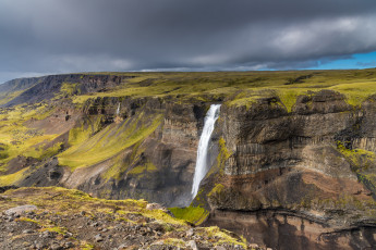Картинка природа водопады водопад река лес