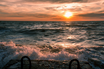 Картинка природа водопады рассвет