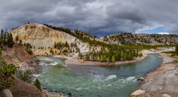 Картинка природа реки озера река лес