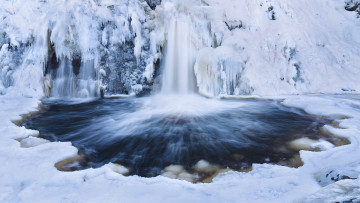Картинка природа водопады река водопад лес