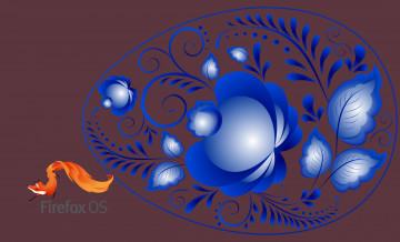 обоя компьютеры, mozilla firefox, фон, логотип