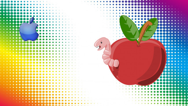 Обои картинки фото компьютеры, apple, логотип, фон