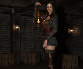 Картинка 3д+графика люди+ people взгляд девушка фон