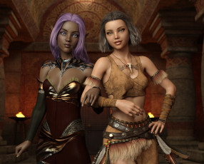 Картинка 3д+графика фантазия+ fantasy фон взгляд девушка