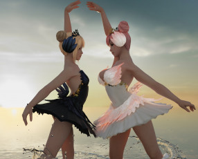 Картинка 3д+графика люди+ people взгляд девушки фон