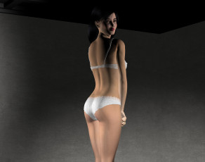 Картинка 3д+графика люди+ people фон взгляд девушка