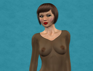 Картинка 3д+графика люди+ people взгляд девушка фон