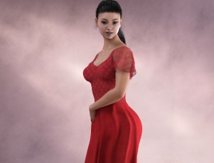 Картинка 3д+графика люди+ people фон девушка взгляд