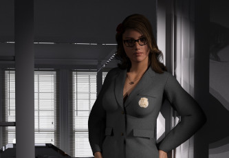 Картинка 3д+графика люди+ people взгляд девушка фон