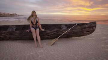 Картинка 3д+графика люди+ people фон взгляд девушка