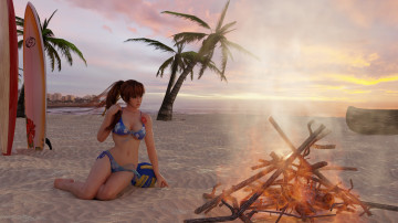 Картинка 3д+графика люди+ people взгляд фон девушка