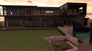 Картинка 3д+графика реализм+ realism дом