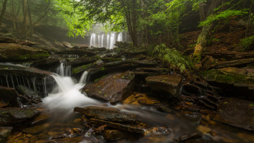 Картинка природа водопады простор