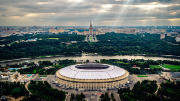 Картинка спорт стадионы стадион лужники luzhniki stadium страны 2018 россия Чемпионат мира по футболу москва droneboys город главный