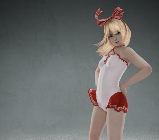 Обои картинки фото 3д графика, люди , people, фон, взгляд, девушка