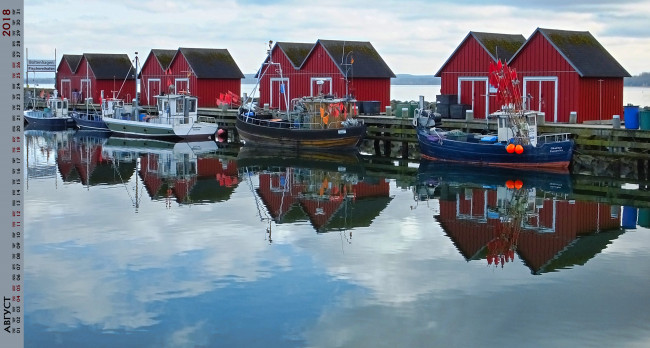 Обои картинки фото календари, техника,  корабли, водоем, катер, лодка, причал, постройка