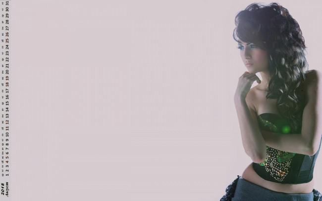 Обои картинки фото календари, девушки, взгляд