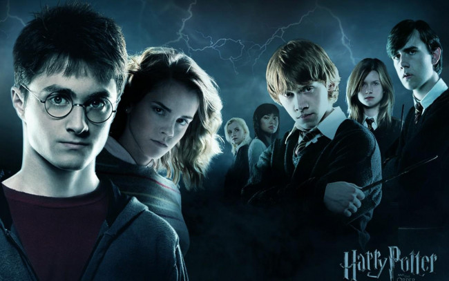 Обои картинки фото кино фильмы, harry potter and the order of the phoenix, дети, друзья, гарри, поттер, маги