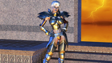 Картинка 3д+графика фантазия+ fantasy девушка фон взгляд латы