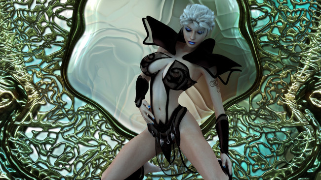 Обои картинки фото 3д графика, фантазия , fantasy, девушка, фон, униформа