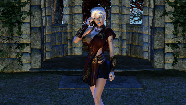 Обои картинки фото 3д графика, люди , people, девушка, фон, взгляд, униформа