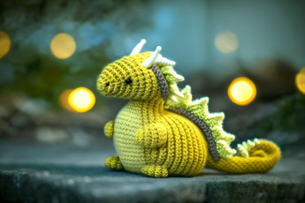 Картинка разное ремесла +поделки +рукоделие нейросети графика нейроарт ai art нейронные сети рисунки нейро искусство вязаный дракон