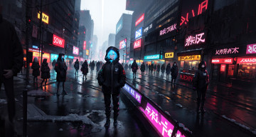 Картинка аниме город +улицы +интерьер +здания нейросети графика нейроарт ai art нейронные сети рисунки нейро искусство