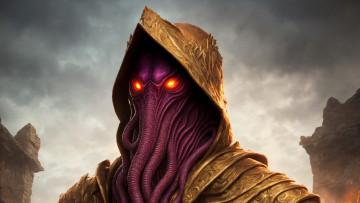 Картинка фэнтези существа нейросети графика нейроарт ai art нейронные сети рисунки нейро искусство