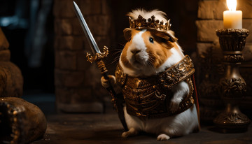 Картинка 3д+графика фантазия+ fantasy нейросети графика нейроарт ai art нейронные сети рисунки нейро искусство хомяк