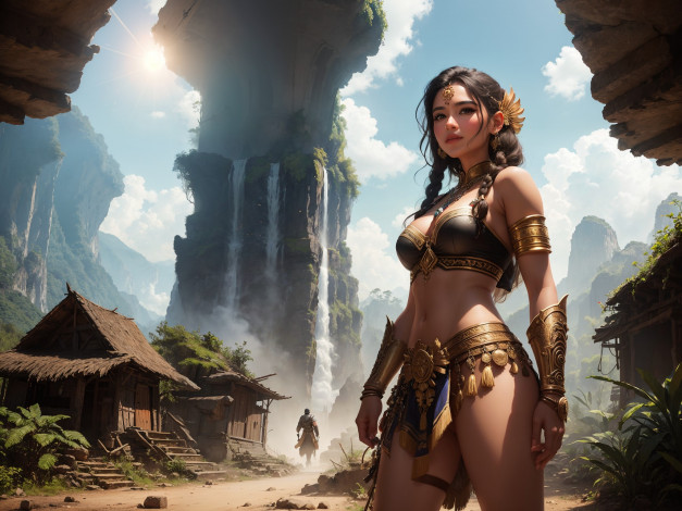 Обои картинки фото фэнтези, девушки, нейросети, графика, нейроарт, ai, art, нейронные, сети, рисунки, нейро, искусство, девушка