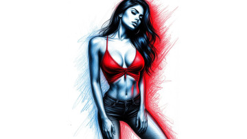 Картинка рисованное люди нейросети графика нейроарт ai art нейронные сети рисунки нейро искусство нейрографика graphics neuroart neural networks drawings neuro neurography