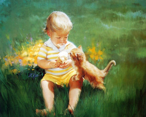 Картинка рисованные дети