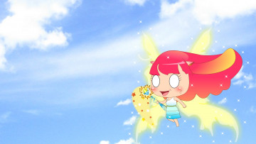 обоя векторная, графика, фея