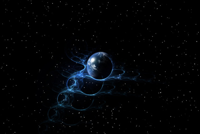 Обои картинки фото космос, арт, земля