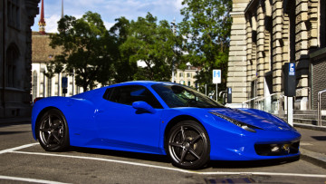 Картинка ferrari 458 italia автомобили выставки уличные фото s p a гоночные спортивные италия