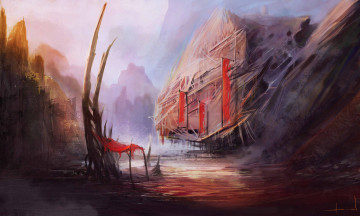 Картинка фэнтези иные миры времена навес